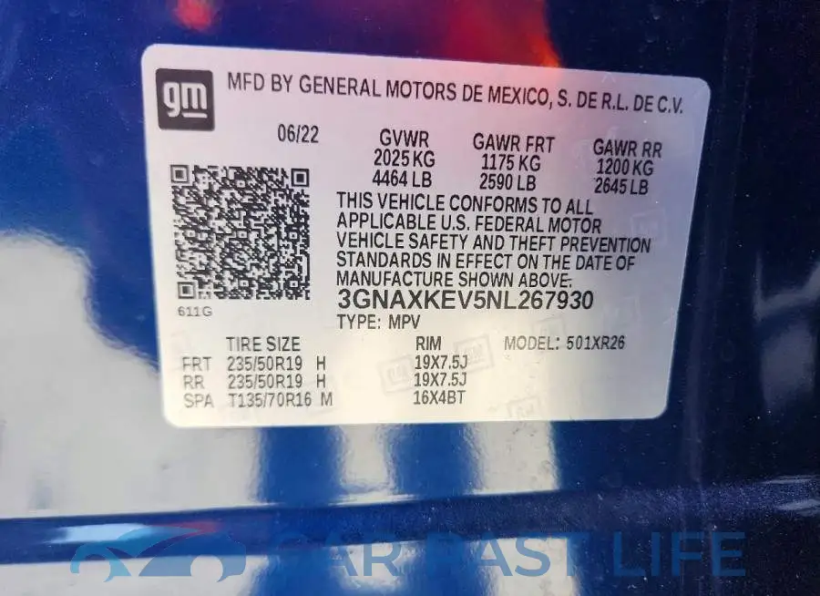 3GNAXKEV5NL267930# 13