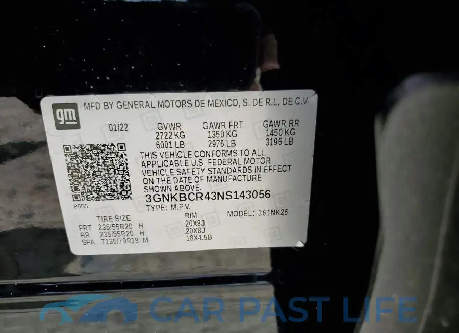 3GNKBCR43NS143056# 13