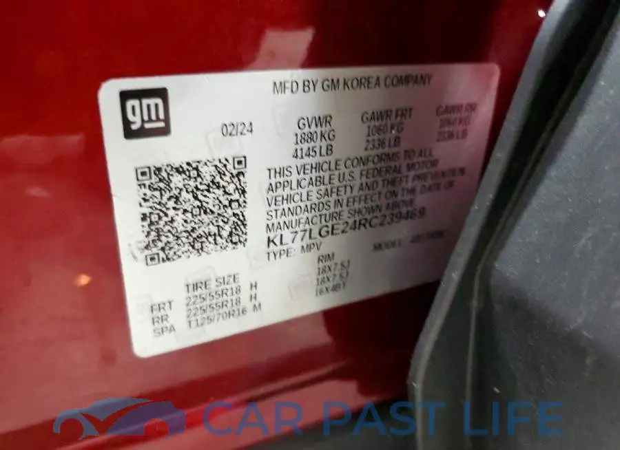 KL77LGE24RC239469# 13