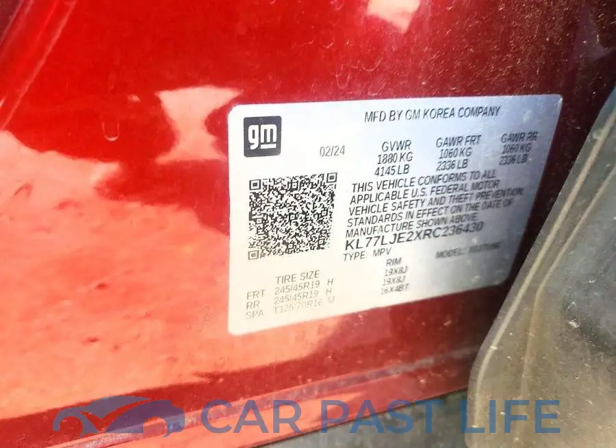 KL77LJE2XRC236430# 13