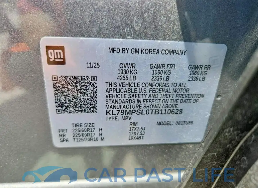 KL79MPSL0TB110628# 13