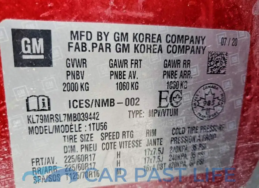 KL79MRSL7MB039442# 14