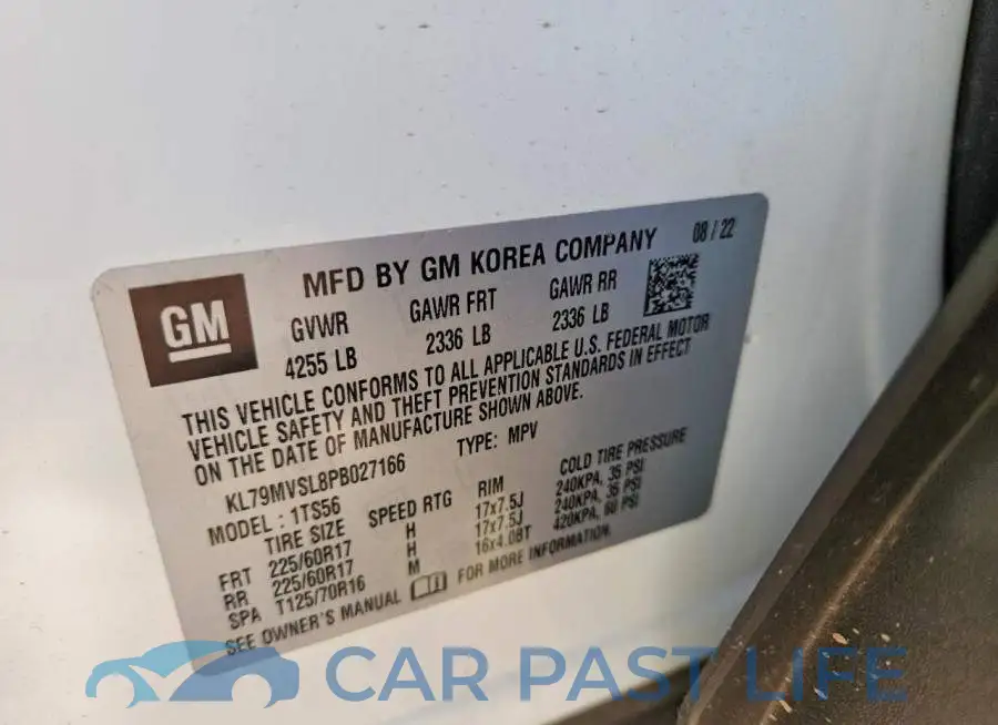 KL79MVSL8PB027166# 13