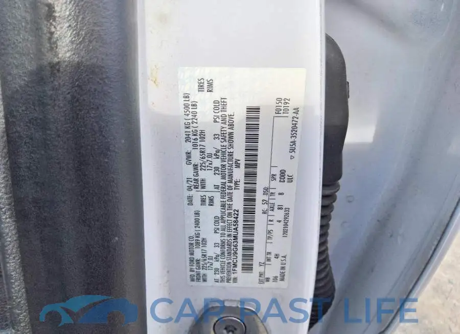 1FMCU9G63MUA58422# 13