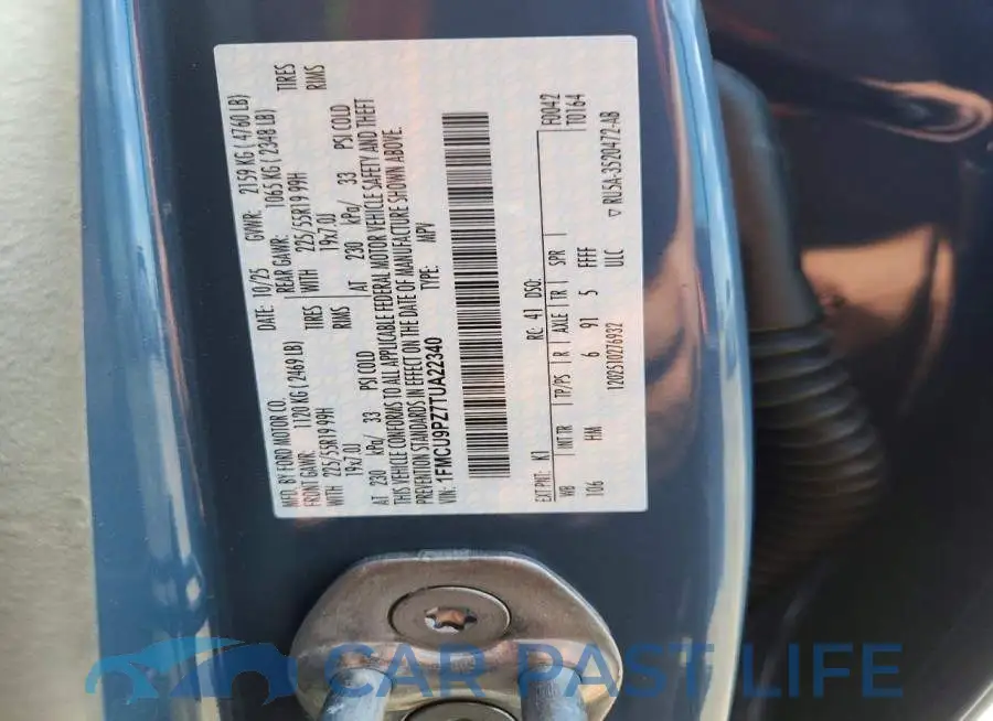 1FMCU9PZ7TUA22340# 13