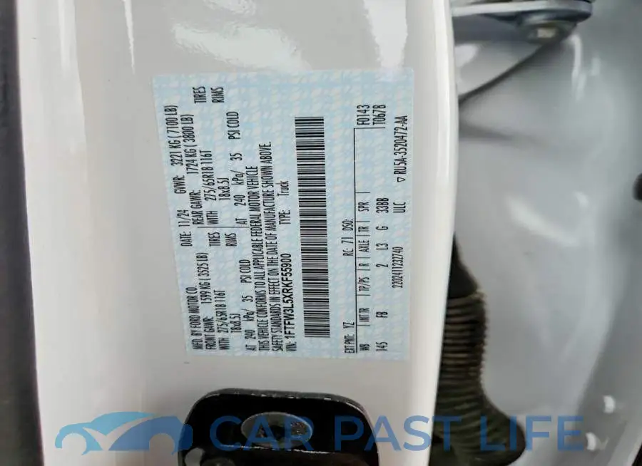 1FTFW3L5XRKF55900# 13