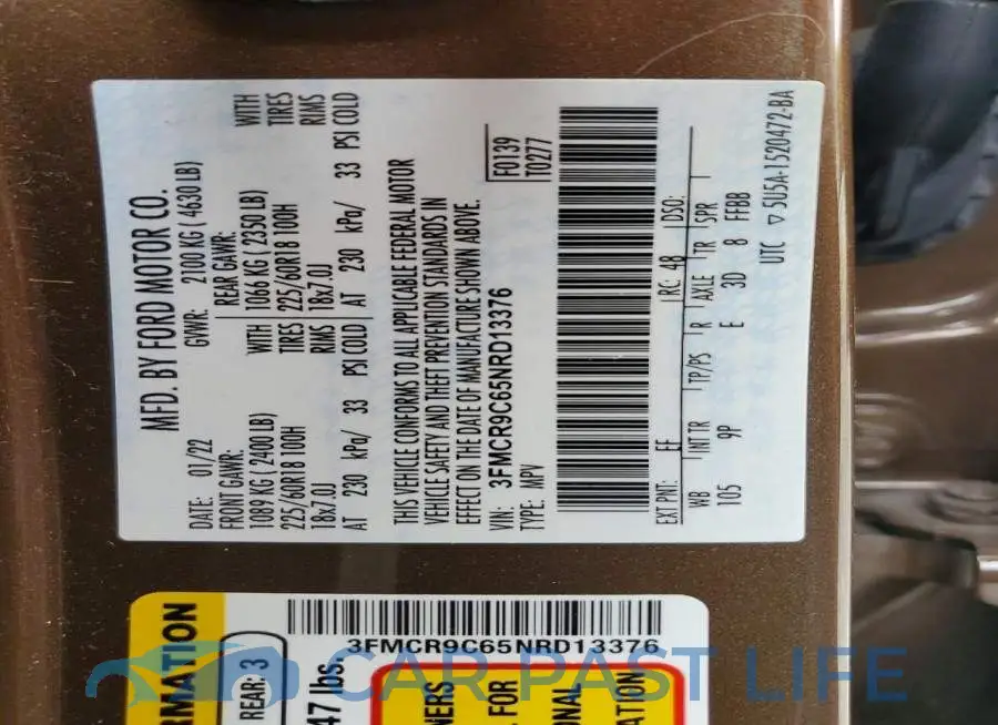 3FMCR9C65NRD13376# 13
