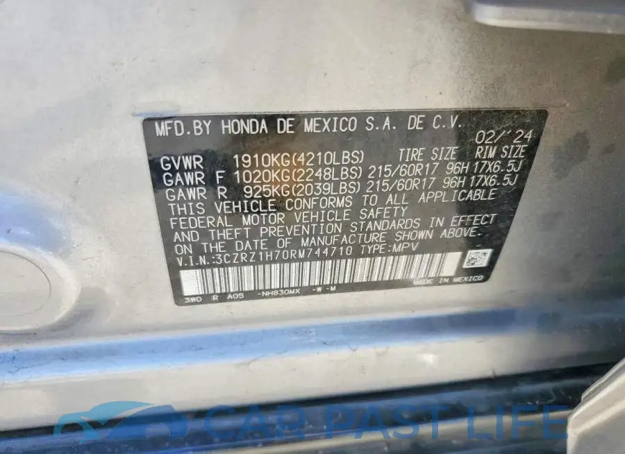 3CZRZ1H70RM744710# 14