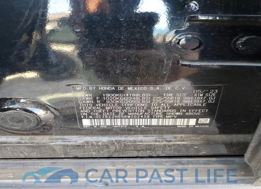 3CZRZ2H55RM702439# 12
