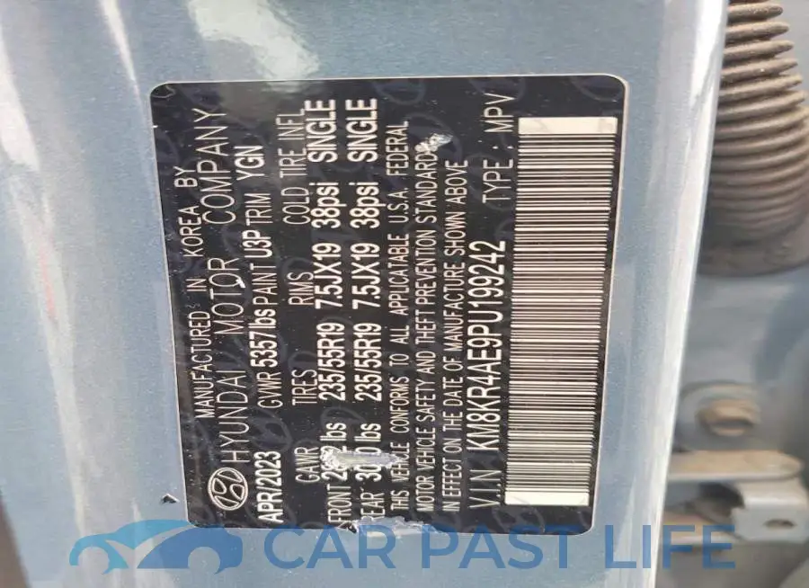 KM8KR4AE9PU199242# 13