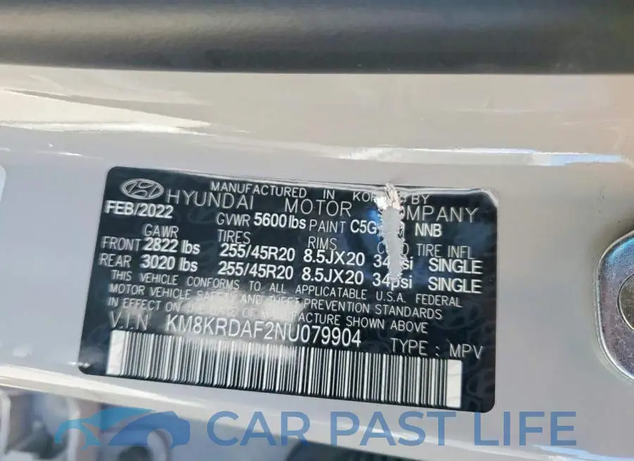 KM8KRDAF2NU079904# 12
