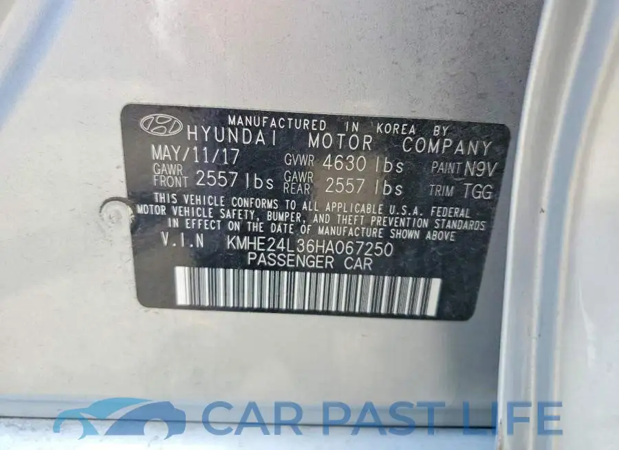 KMHE24L36HA067250# 12