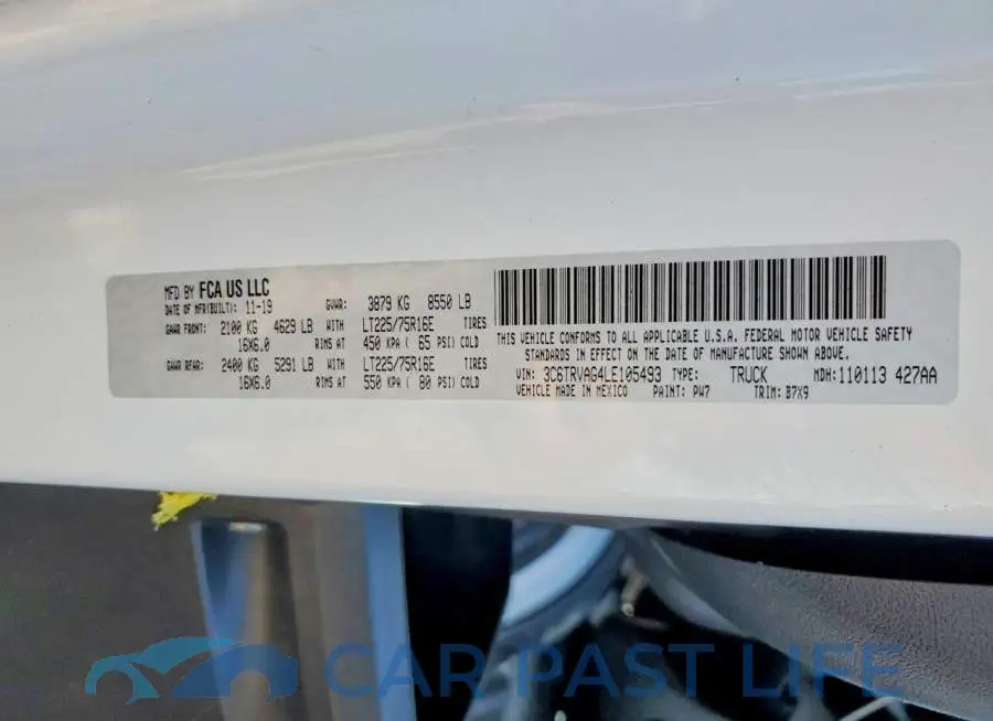 3C6TRVAG4LE105493# 13