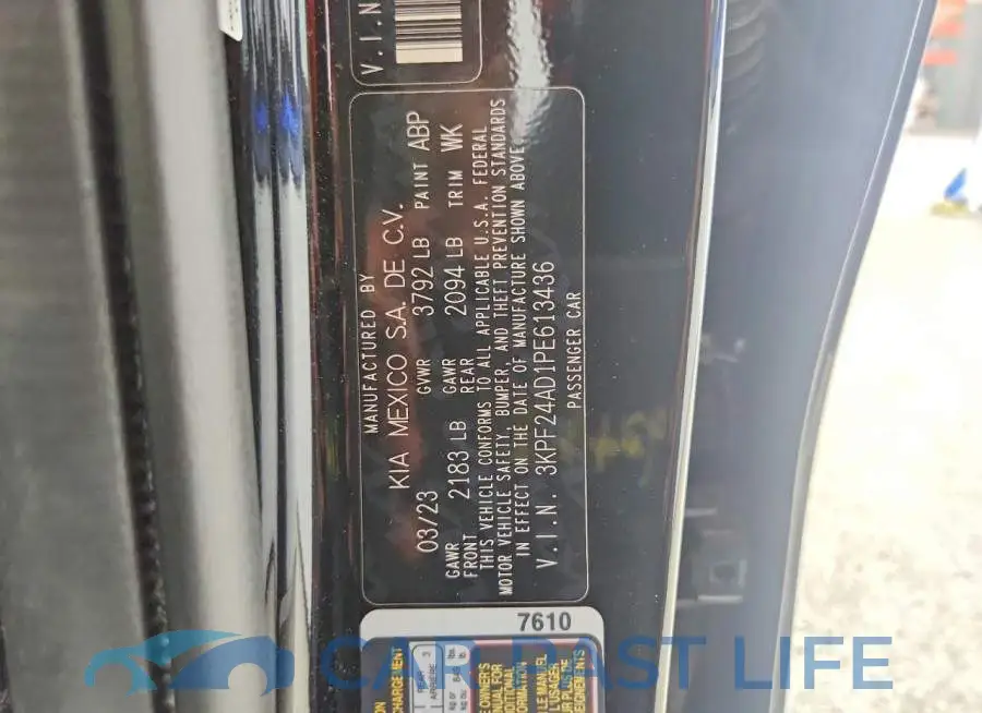 3KPF24AD1PE613436# 13