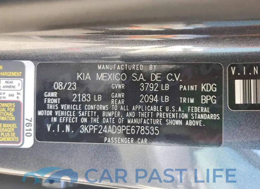 3KPF24AD9PE678535# 12