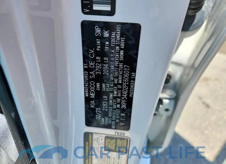 3KPF54AD2PE606017# 13