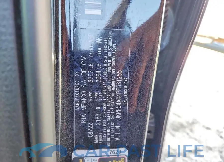 3KPF54AD4PE531255# 12