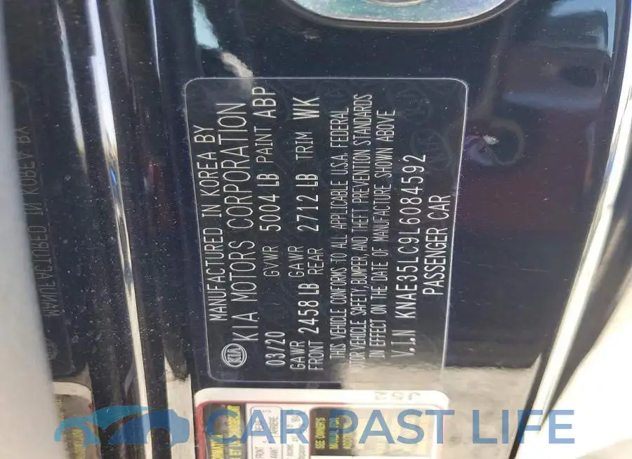 KNAE35LC9L6084592# 12