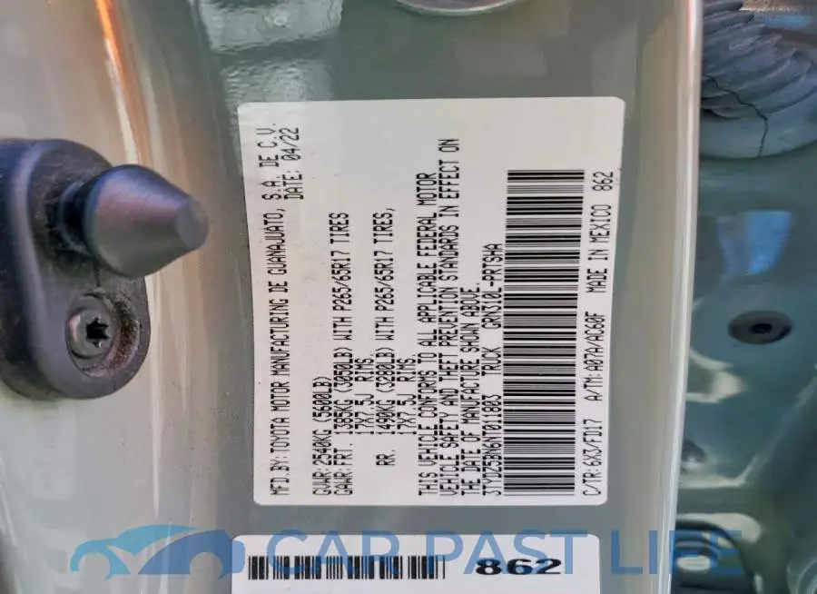 3TYDZ5BN6NT011803# 12