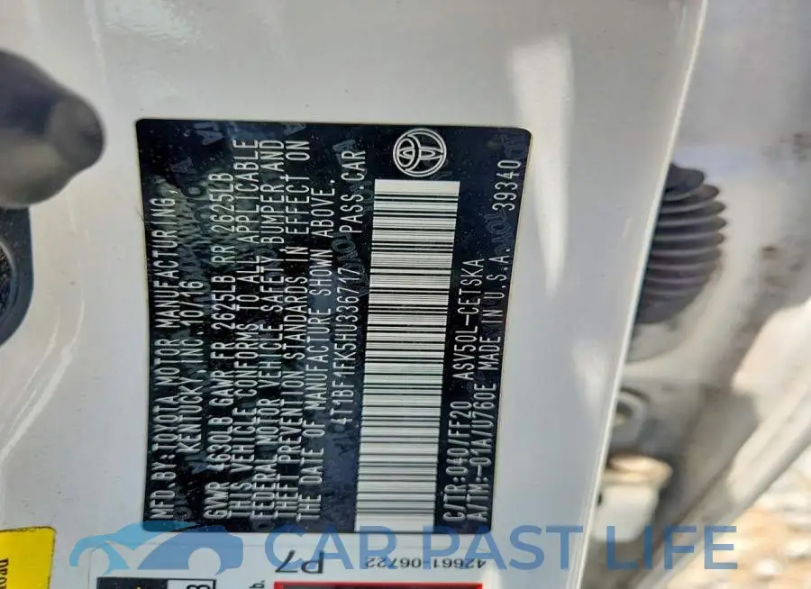 4T1BF1FK5HU336717# 13