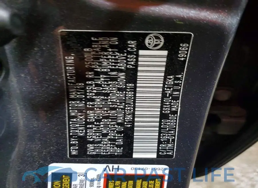 4T1BK1EB2JU286118# 13