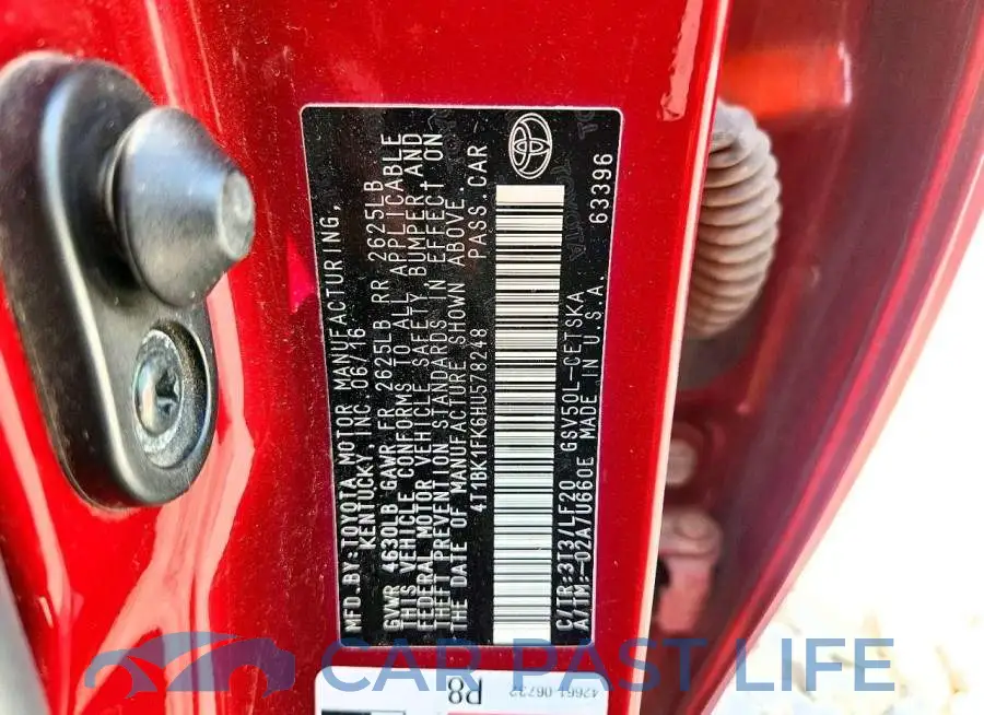 4T1BK1FK6HU578248# 12