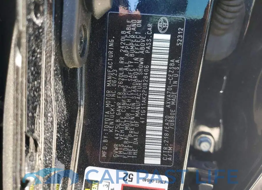 4T1G11AK2PU828406# 12