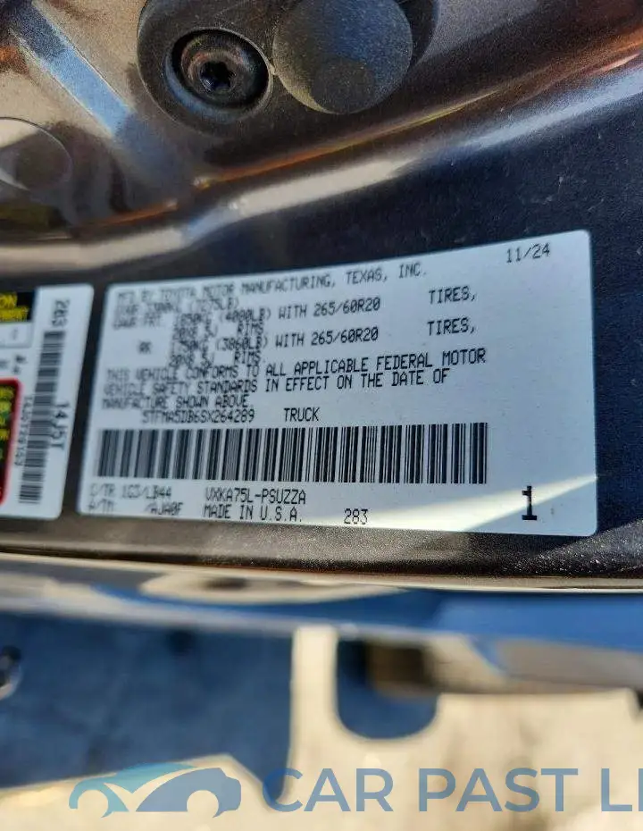 5TFMA5DB6SX264289# 12