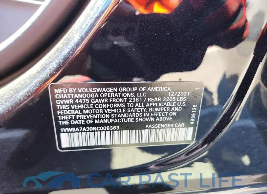 1VWSA7A30NC008383# 12