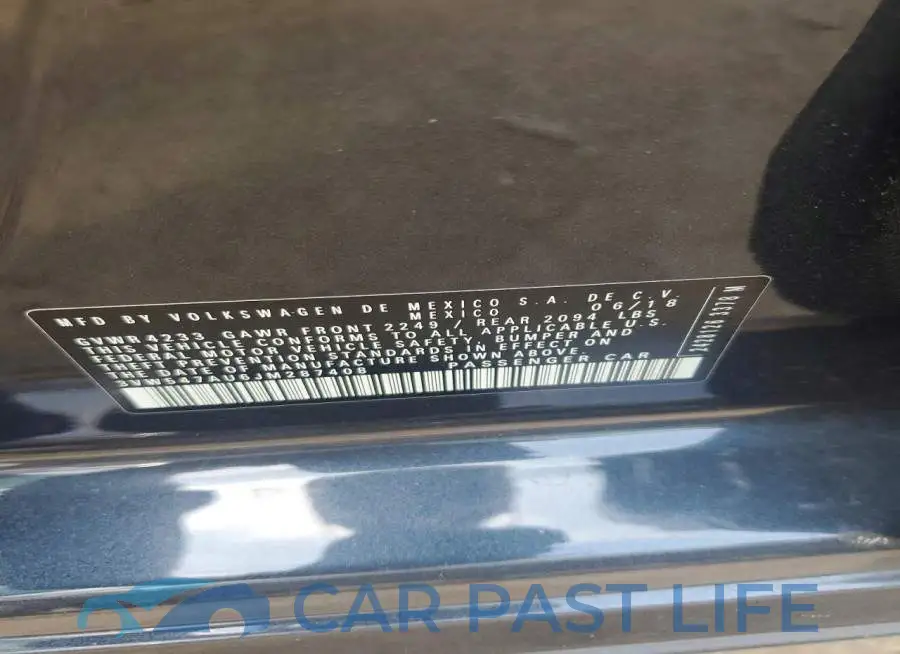 3VW547AU6JM287408# 12
