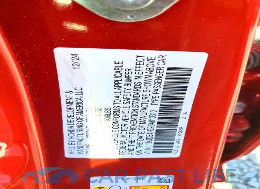 19UDE4H39SA010310# 12