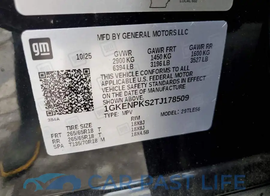 1GKENPKS2TJ178509# 13