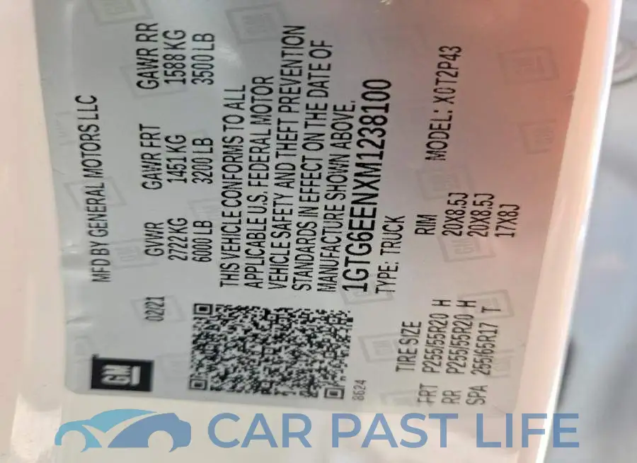 1GTG6EENXM1238100# 12