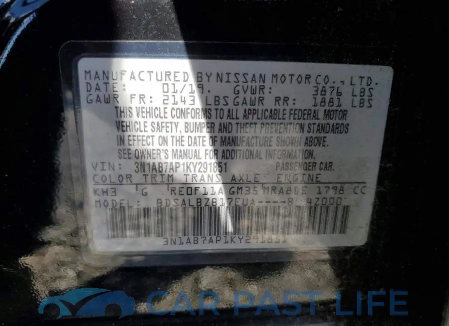 3N1AB7AP1KY291851# 12