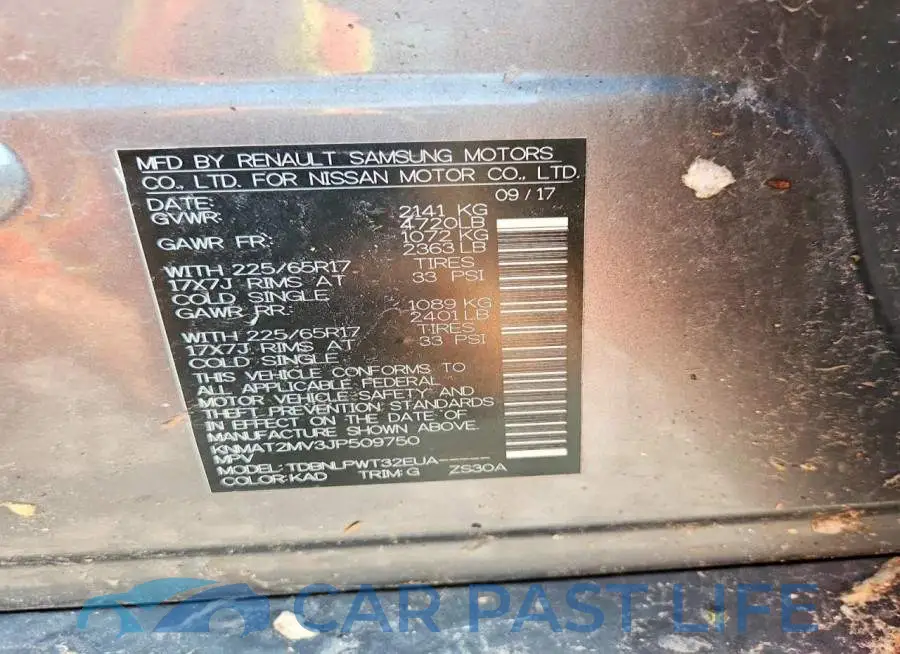 KNMAT2MV3JP509750# 14