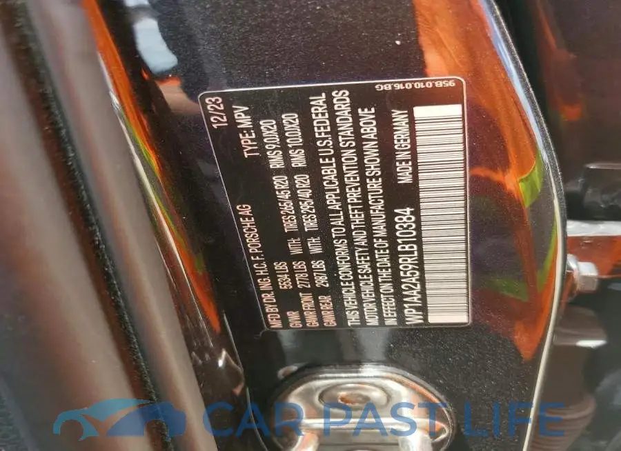WP1AA2A59RLB10384# 13