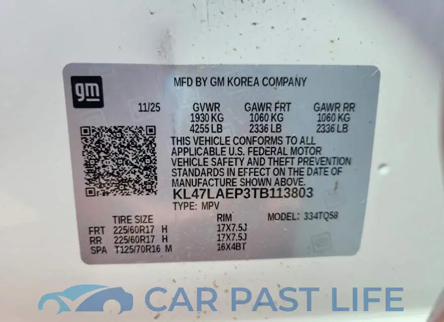 KL47LAEP3TB113803# 12