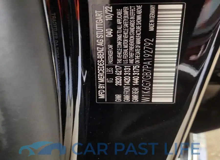 W1K6G7GB7PA192792# 13
