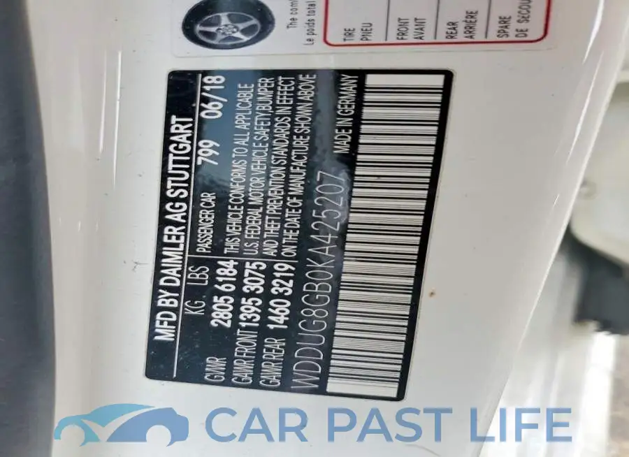 WDDUG8GB0KA425207# 12