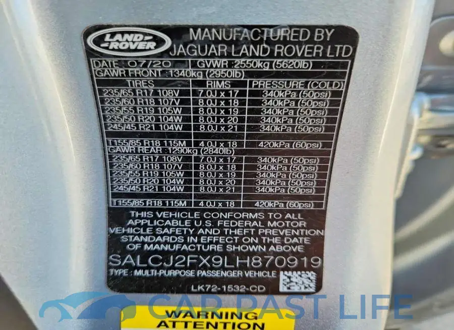 SALCJ2FX9LH870919# 12