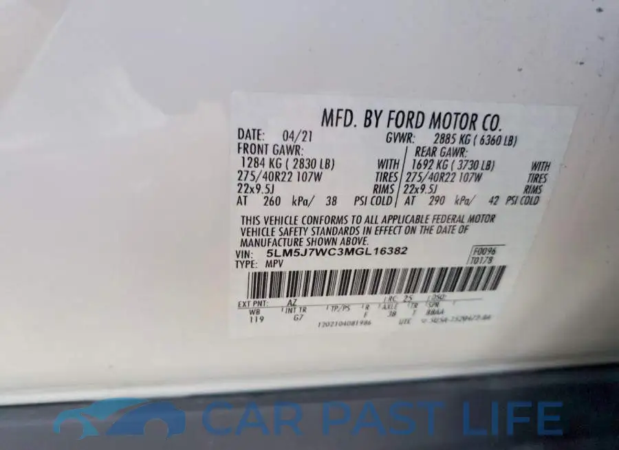 5LM5J7WC3MGL16382# 13