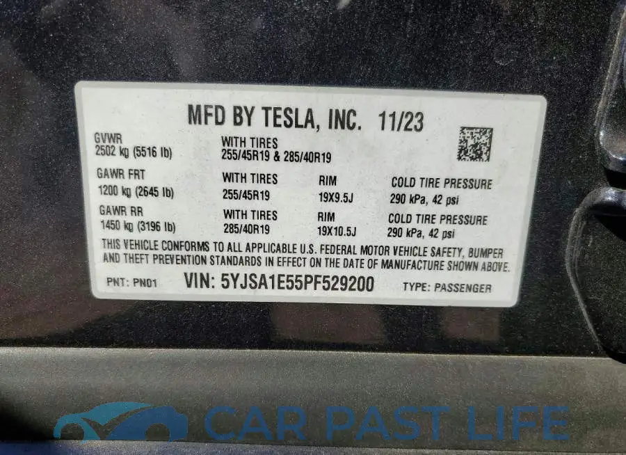 5YJSA1E55PF529200# 12
