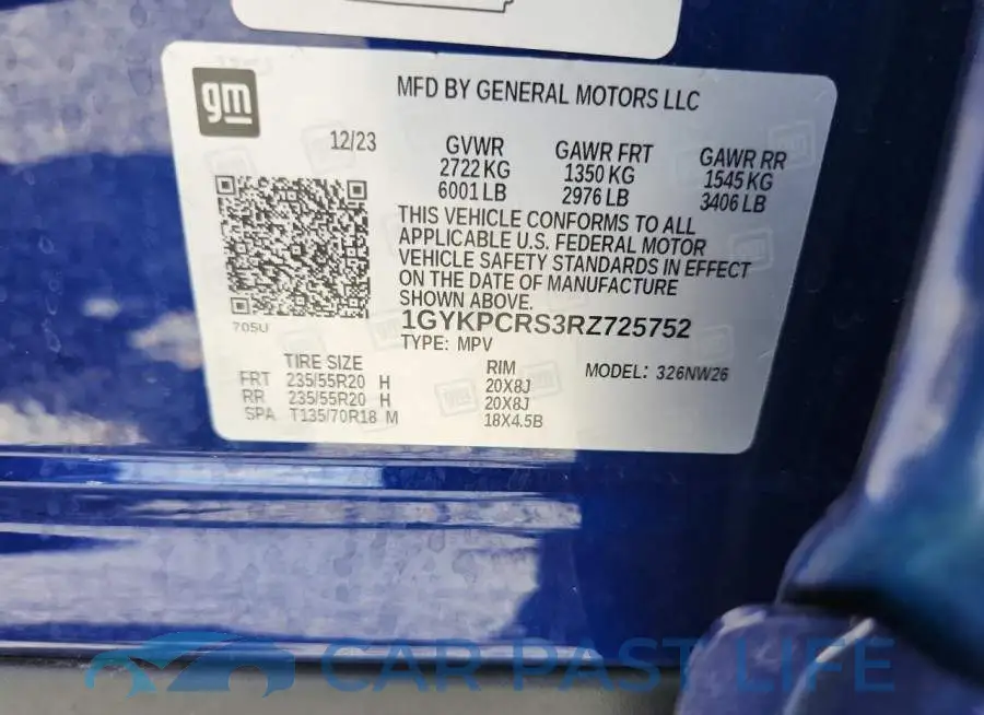 1GYKPCRS3RZ725752# 13
