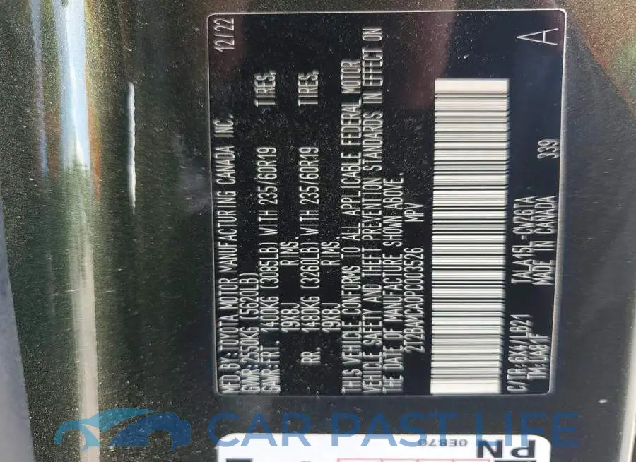 2T2BAMCA0PC003526# 13