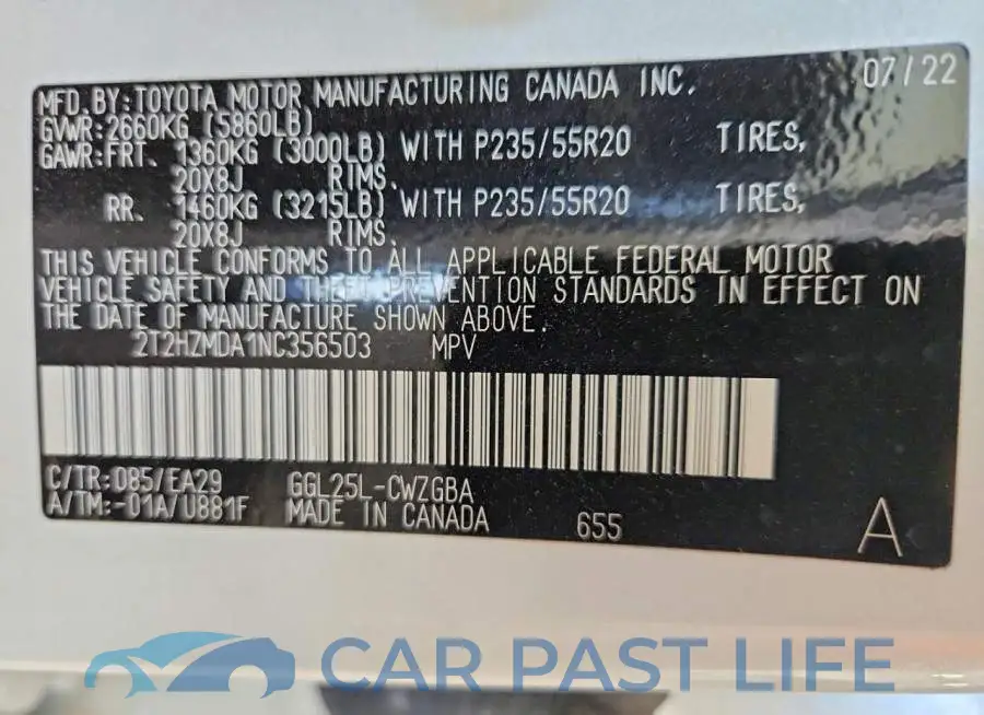 2T2HZMDA1NC356503# 13