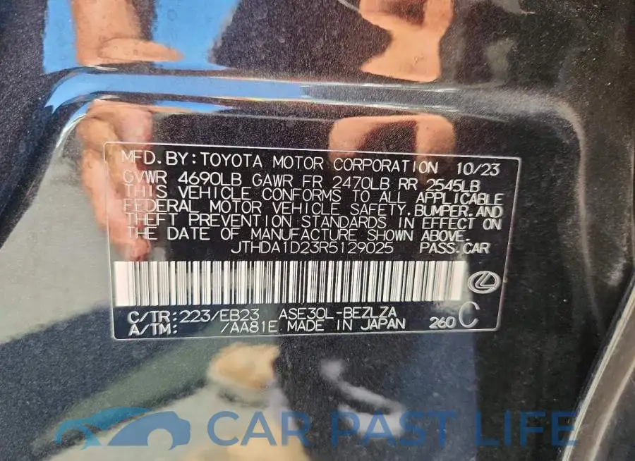 JTHDA1D23R5129025# 12