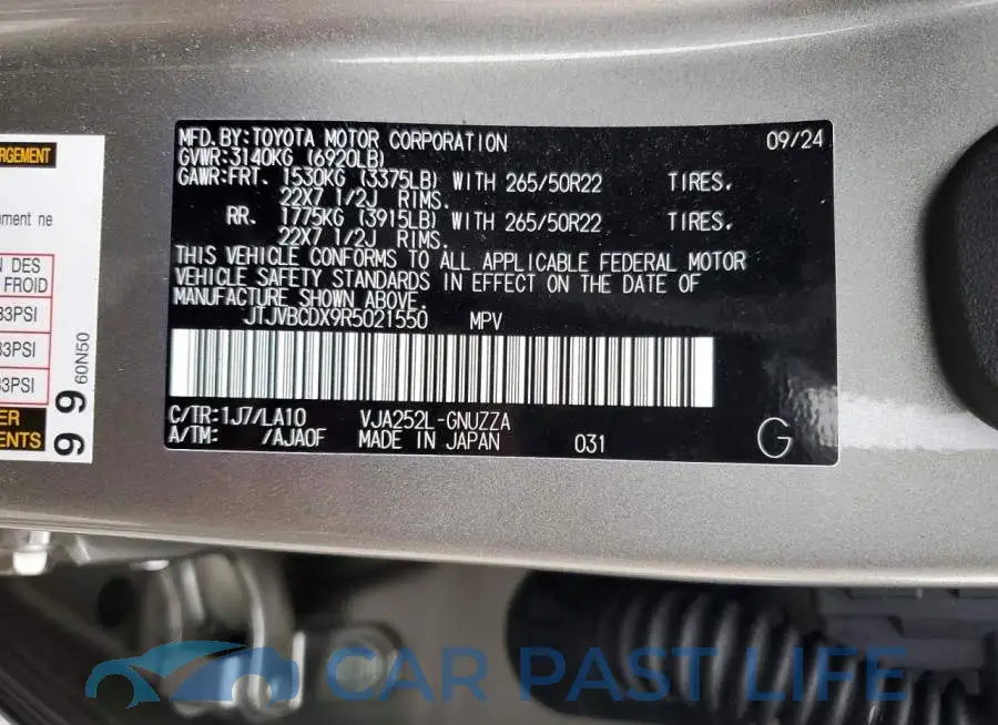 JTJVBCDX9R5021550# 13
