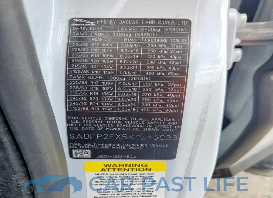 SADFP2FX5K1Z45033# 13