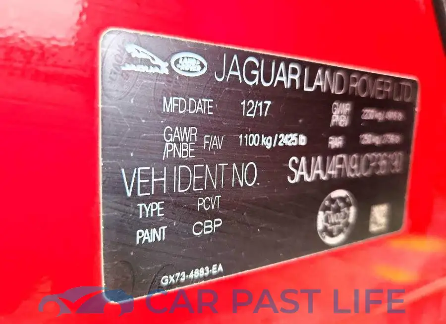 SAJAJ4FN9JCP36190# 12
