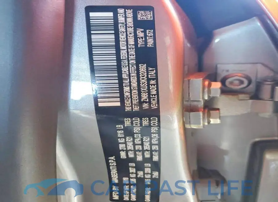 ZN661XUS3KX320692# 12